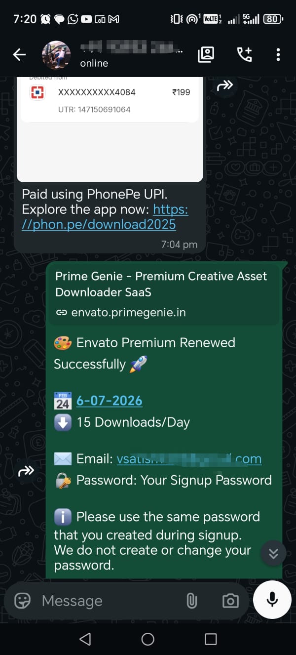 Prime Genie Group Buy designer tools subscription customer activation proof screenshot 65